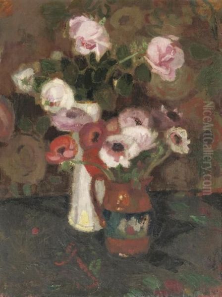 A Still Life With Peonies, Roses And Poppies - view 1