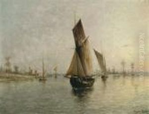 Rivierzicht(1895) by Gustave De Smet