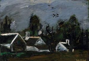 Paysage Avec Fermes (1942) by Gustave De Smet