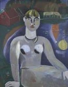 Meisje In Het Blauw - Girl In Blue by Gustave De Smet