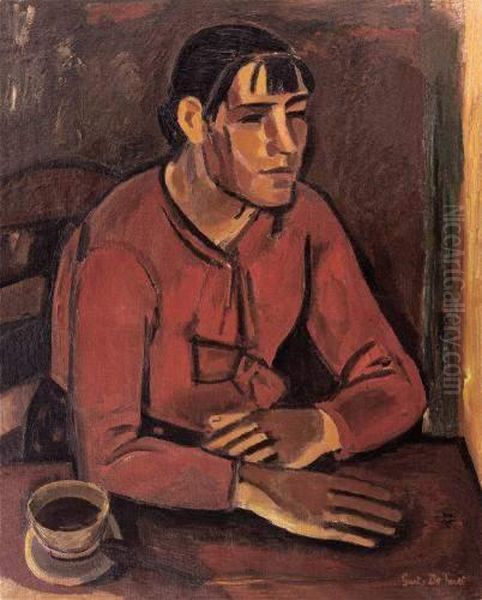 Vrouw In Het Rood - view 1