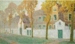 Le Beguinage A Bruges by Gustave De Smet