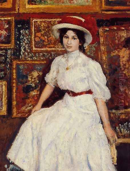 Young Girl in White - view 1