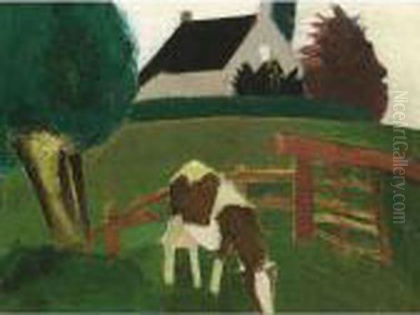 Grazing Cow - view 1