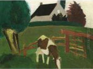 Grazing Cow by Gustave De Smet