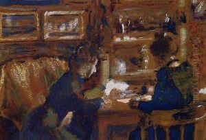 Two Women in an Interior by Georges Lemmen