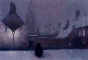 Snowy Evening by Georges Lemmen
