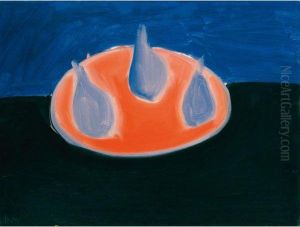 Poires Sur Une Assiette Rose by Nicolas De Stael