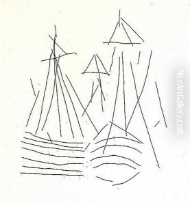 Ensemble De 3 Eaux-fortes by Nicolas De Stael