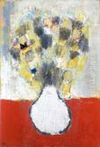 Fleurs Sur Fond Rouge