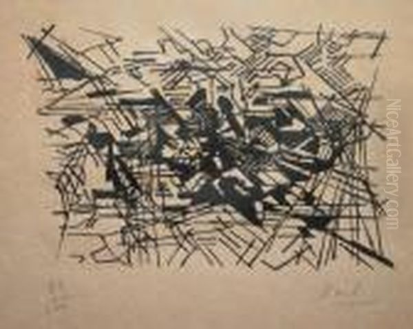 Lithographie En Noir Et Blanc,
Signeeen Bas A Droite Au Crayon Et Numerotee 99/100 En Bas A Gauche.
Audos Du Carton Porte Une Dedicace Et Une Date 1948 - view 1