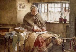 At Evening Time It Shall Be Light by Walter Langley