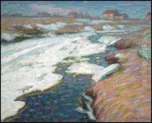 Paysage De Printemps, Arthabaska by Marc Aurele de Roy Suzor-Cote