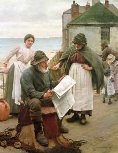 When the Boats are Away by Walter Langley