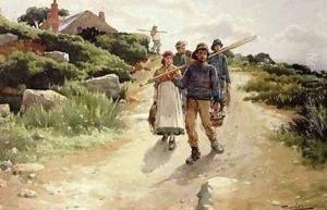 Lamorna Cove Cornwall by Walter Langley