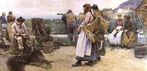 In a Cornish Fishing Village Departure of the Fleet for the North 2