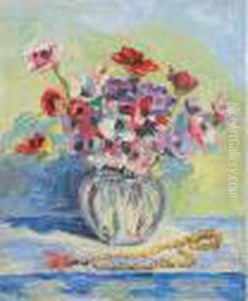 Bouquet De Fleurs Surun Entablement - view 1