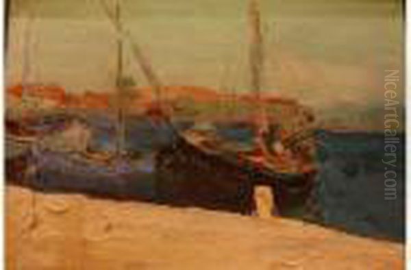 Barques De Peche A Quai - view 1