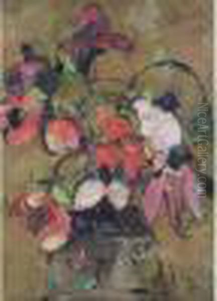 Anemones Dans Un Vase - view 1