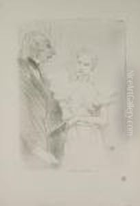 Brandes Et Leloir, Dans 'cabotins' by Henri De Toulouse-Lautrec