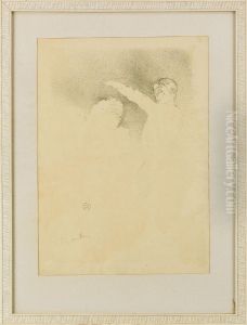 Mademoiselle Lender Et Brasseur by Henri De Toulouse-Lautrec