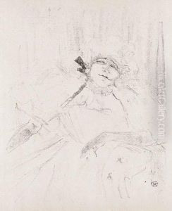 Yvette Guilbert, "chanson Ancienne" by Henri De Toulouse-Lautrec