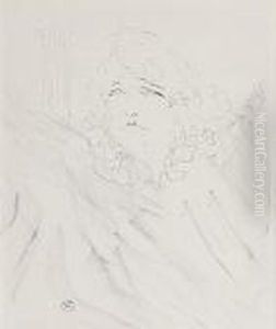 Sarah Bernhardt, From Portraits D'acteurs & Actrices (adriani 260) by Henri De Toulouse-Lautrec