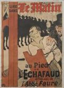 Au Pied De L'echafaud by Henri De Toulouse-Lautrec