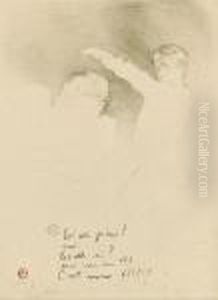 Aux Varietas: Mademoiselle Lender Et Brasseur by Henri De Toulouse-Lautrec