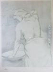 Femme A La Toilette by Henri De Toulouse-Lautrec