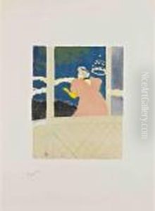 Aux Ambassadeurs - Chanteuse Au Cafe-concert by Henri De Toulouse-Lautrec