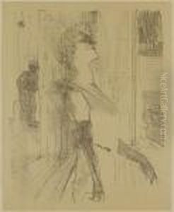 Yvette Guilbert, Sur La Scene by Henri De Toulouse-Lautrec