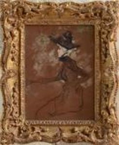 Portrait Of Jeanne Avril by Henri De Toulouse-Lautrec