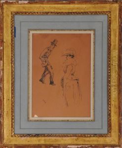 Dancing At The Moulin Rouge by Henri De Toulouse-Lautrec