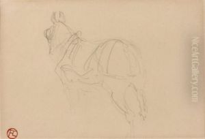 Cheval Au Verso by Henri De Toulouse-Lautrec