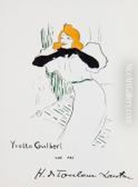 Yvette Guilbert Vue Par Toulouse-lautrec - view 1