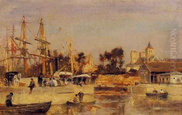 A Corner of the Port, Caen - view 1