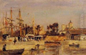 A Corner of the Port, Caen