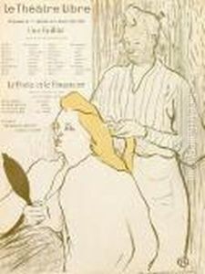 Le Coiffeur-programme Du Theatre Libre by Henri De Toulouse-Lautrec