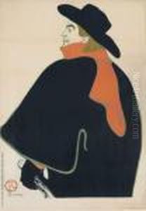 Aristide Bruant, Dans Son Cabaret by Henri De Toulouse-Lautrec