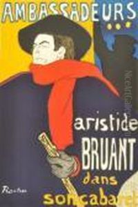 Ambassadeurs Aristide Bruant Dans Soncabaret by Henri De Toulouse-Lautrec