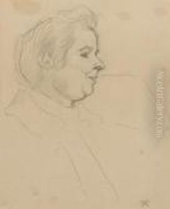 Profil De Femme by Henri De Toulouse-Lautrec