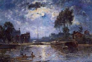 River - Bather by Stanislas Lepine