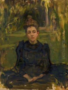 Jeune Fille Dans Un Parc