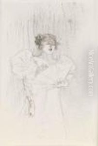 Luce Myres, 
De Face by Henri De Toulouse-Lautrec