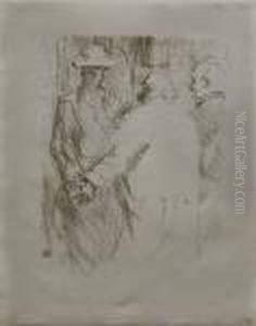 Clemenceau A Busk by Henri De Toulouse-Lautrec