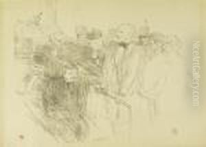 Proces Arton, Ribot A La Cour D' Assise by Henri De Toulouse-Lautrec