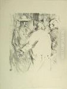 L'clemenceau A Busk, Pl. 10, From Au Pieddu Sinai by Henri De Toulouse-Lautrec