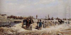 La Seine A Sevres by Stanislas Lepine