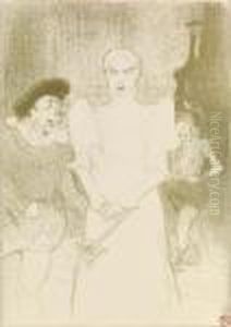A L'opera by Henri De Toulouse-Lautrec